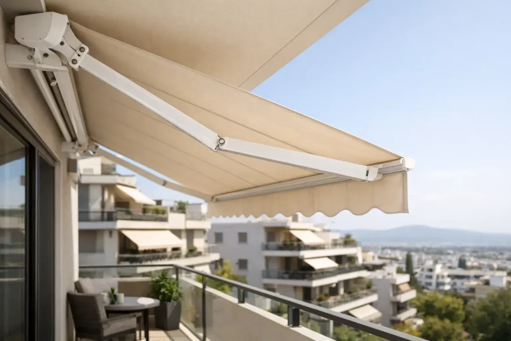 Εγκατάσταση τέντας σε πολυκατοικία σωστά